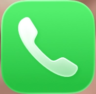 iPhone電話アプリのアイコン。